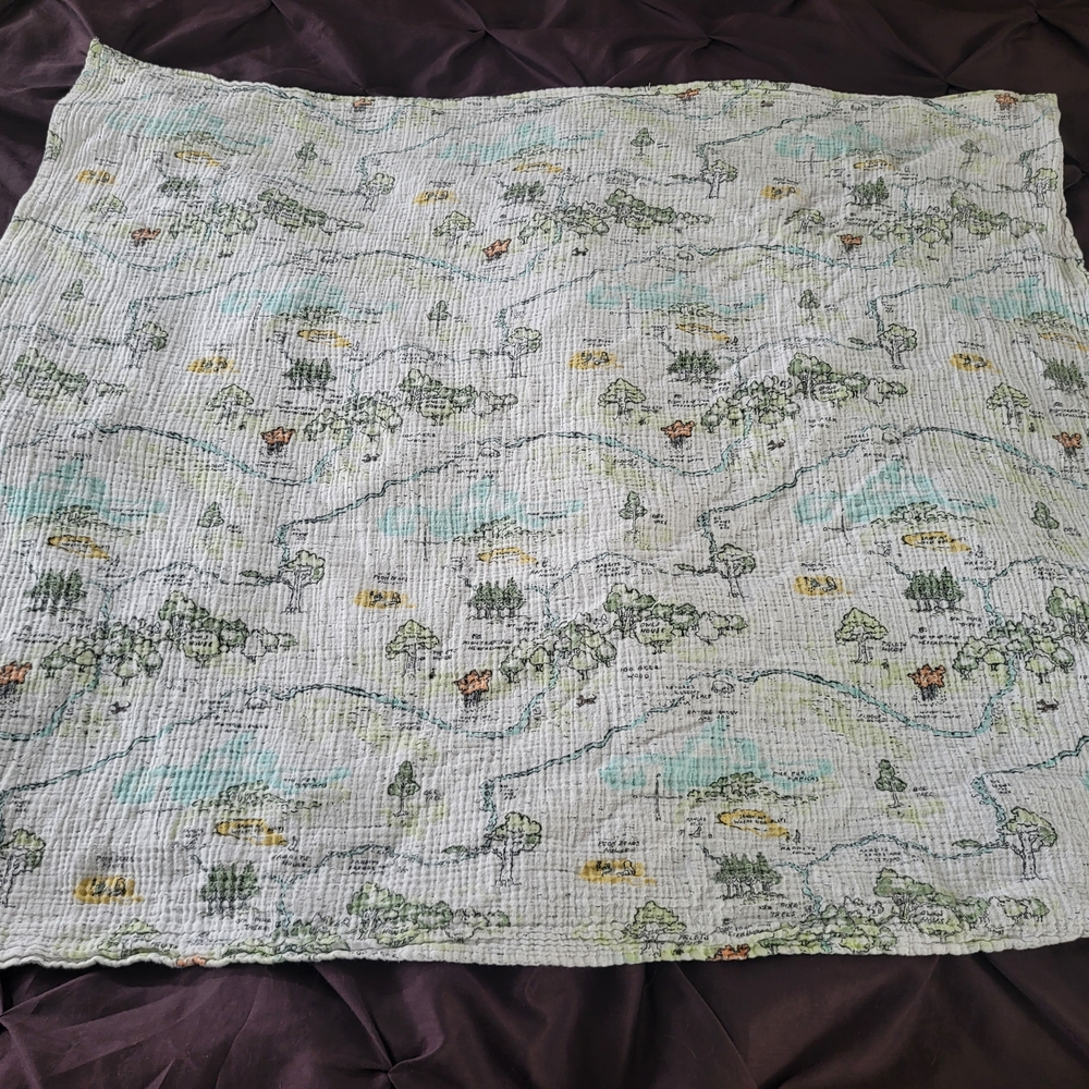 aden + anais Disney Baby Fabric with Green and Brown Accents - Picture 3 of 4
